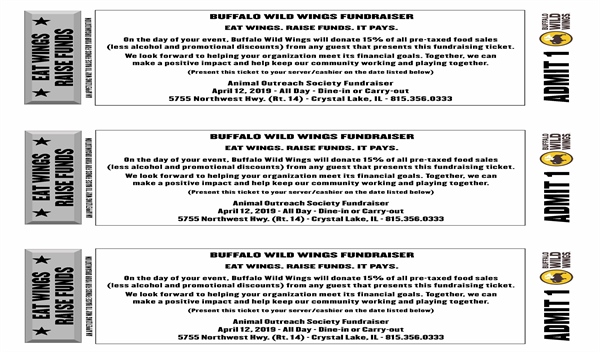 Buffalo Wild Wings Fundraiser