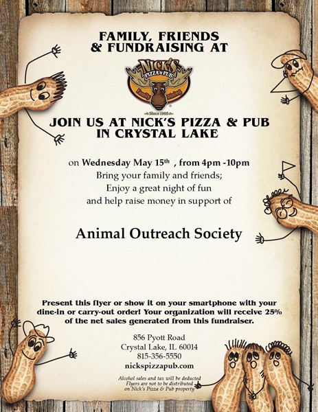 Nick's Pizza for Animal Outreach