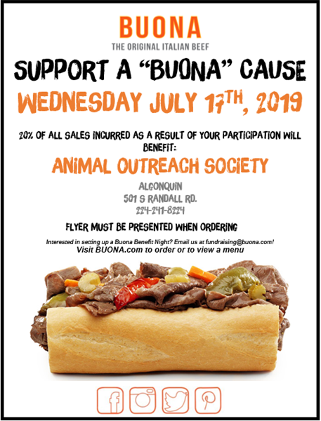 Buona Beef for Animal Outreach
