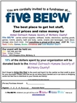 Five Below Fundraising Weekend for Felines!